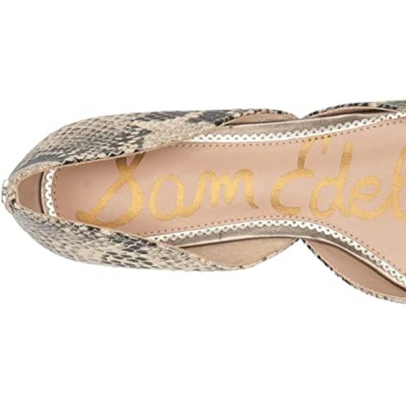 SAM EDELMAN Leather D'Orsay Flat Shoes - Picture 5 of 7
